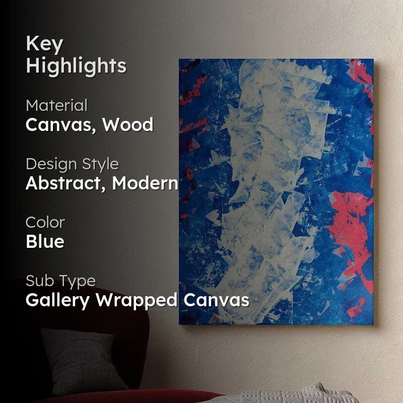 Evening Sky Abstract Canvas Painting - Gallery Wrap media 2