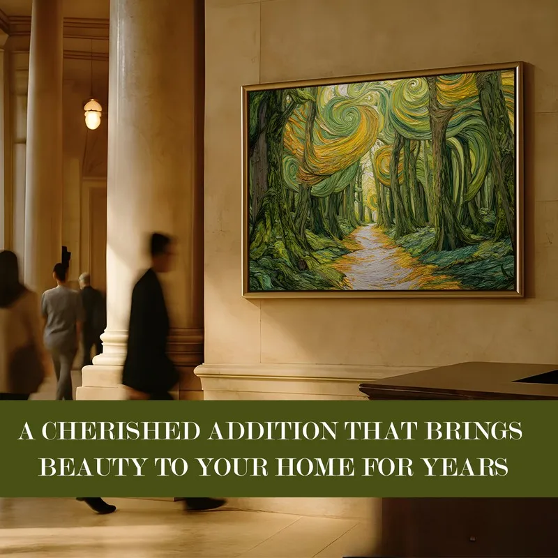 Natures Corridor Canvas Wall Painting With Frame media 7