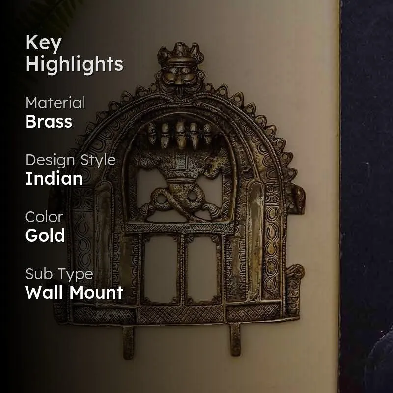 Thiruvachi Brass Wall Accent media 2