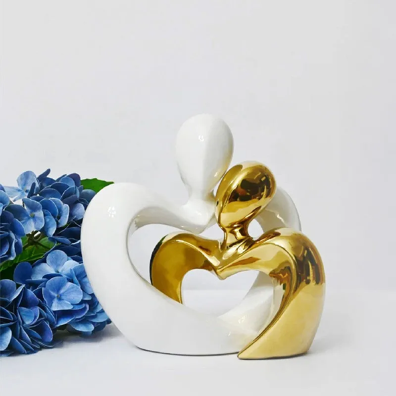 Aureate Affection Contemporary Showpiece - Set Of Two media 4