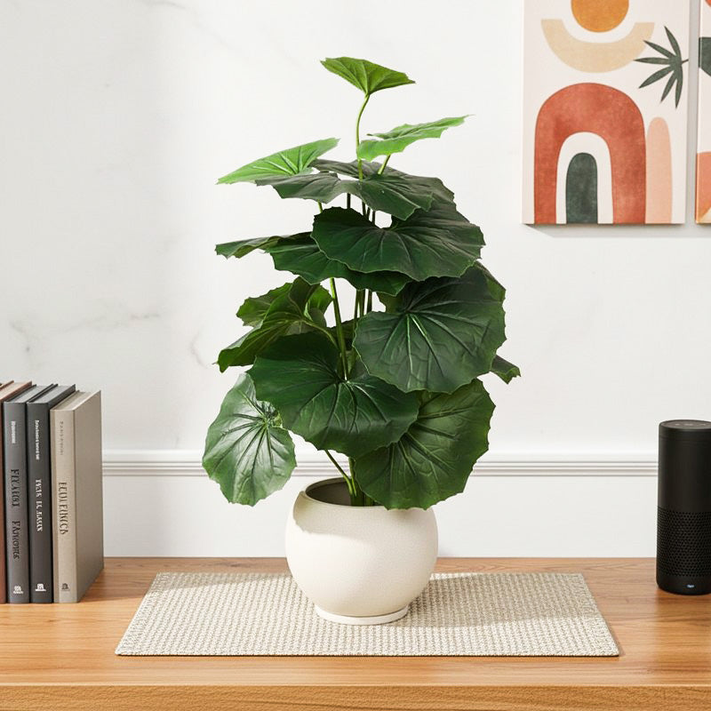 Verdiva III Artificial Plant With Black Plastic Pot - 2 Feet