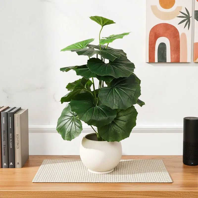 Verdiva III Artificial Plant With Black Plastic Pot - 2 Feet media 1