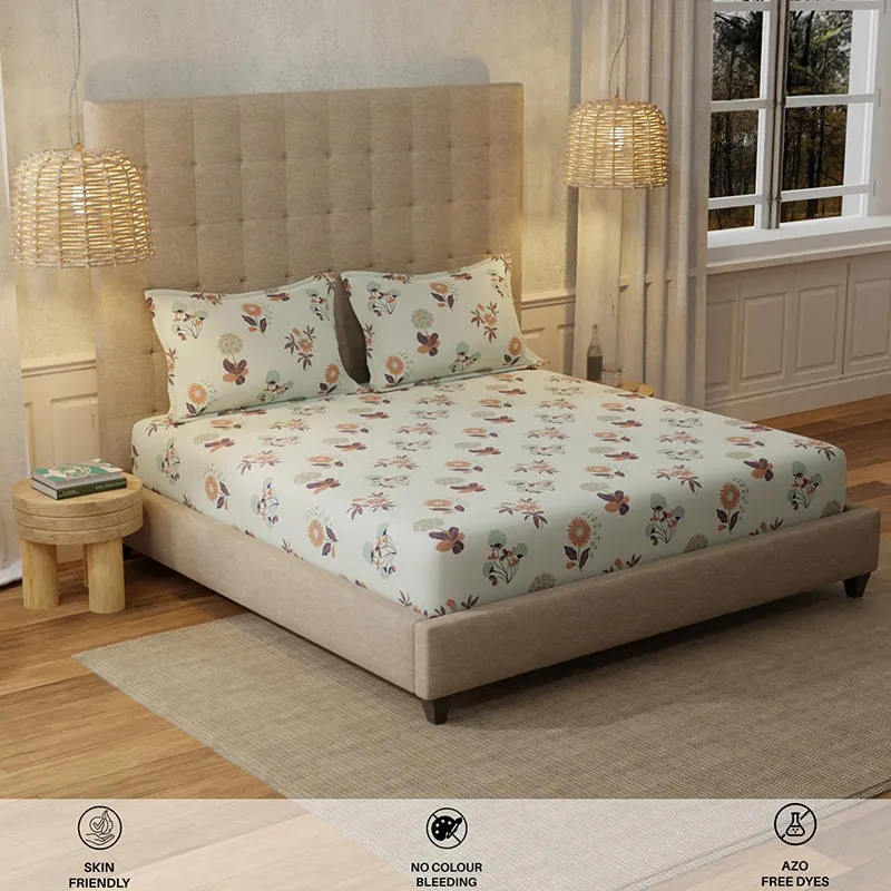 Urban Space Radiance Grey Cotton Bedsheet - 200 TC media 5