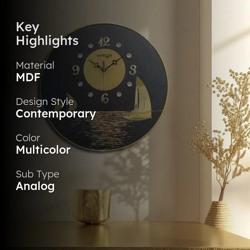 Arvella MDF Analog Wall Clock media 2