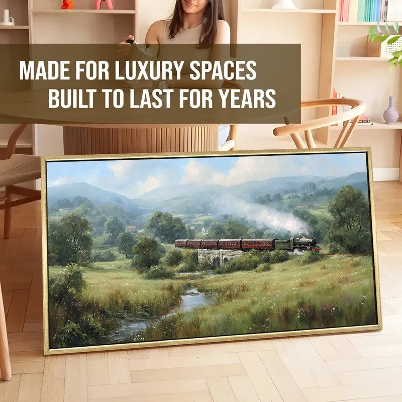 Cloudtrack Canvas Wall Painting With Frame media 5