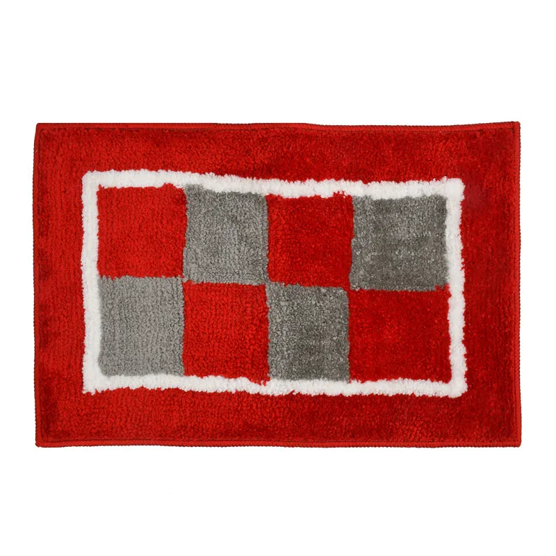 Zerix Cotton Bath Mat - Red media 1
