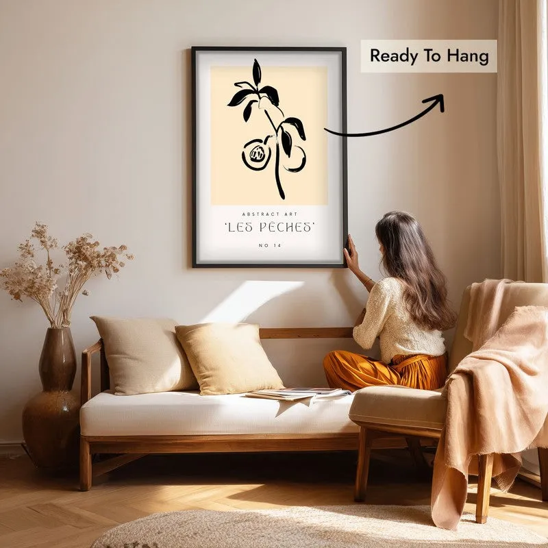 Stonefruit Canvas Wall Painting With Black Frame media 7