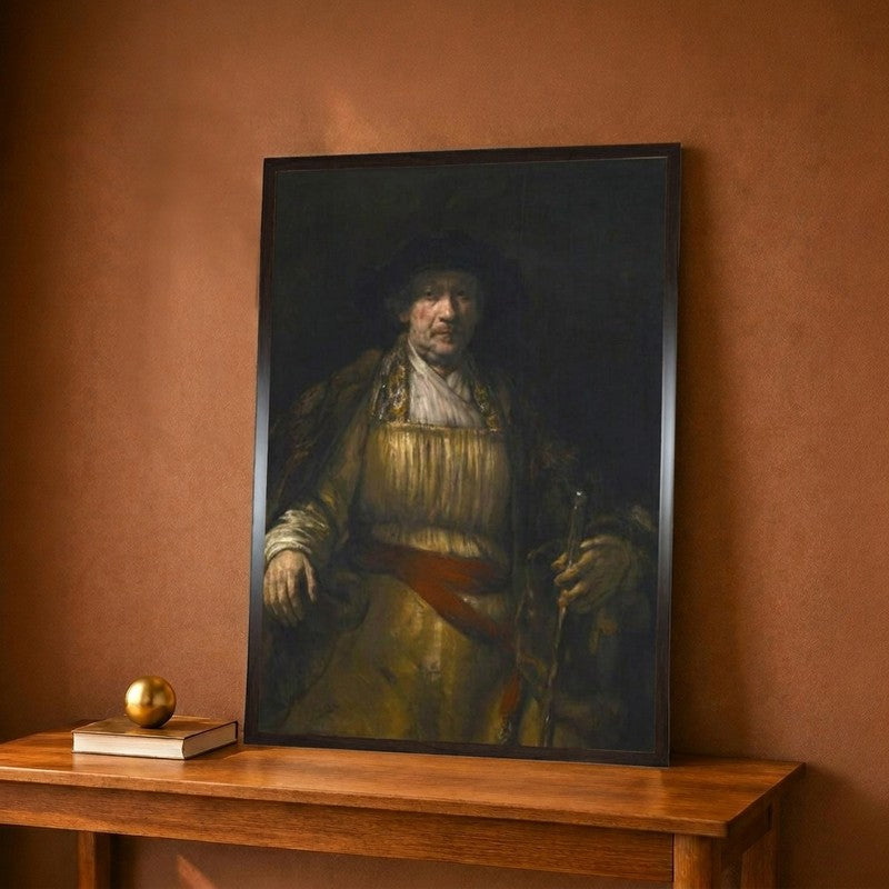 Self-Portrait Canvas Wall Painting - 9 x 12 Inches
