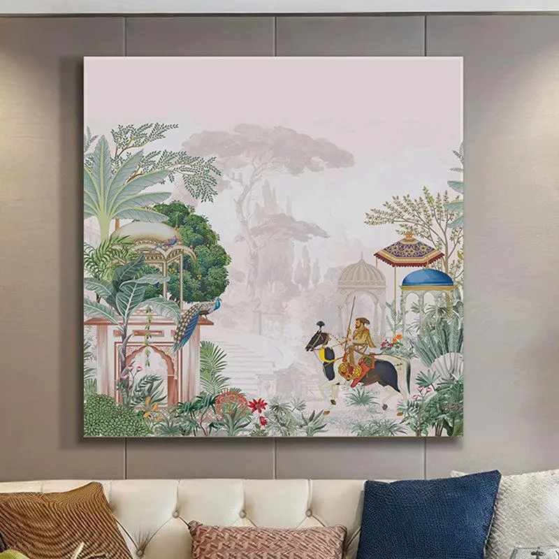 Cavalryman Poly Canvas Wall Painting media 1