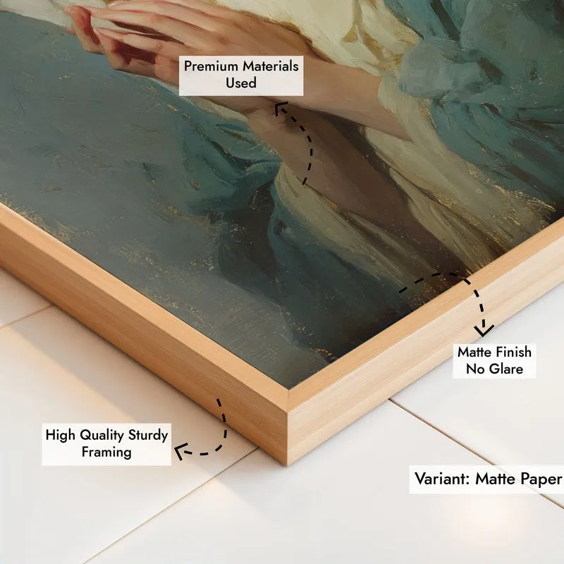Grace in Devotion I Archival Paper Wall Painting With Brown Frame media 6