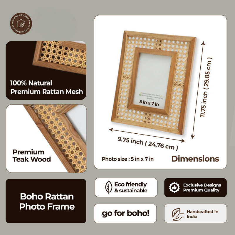 EraHold Rattan Mesh Photo Frame media 8