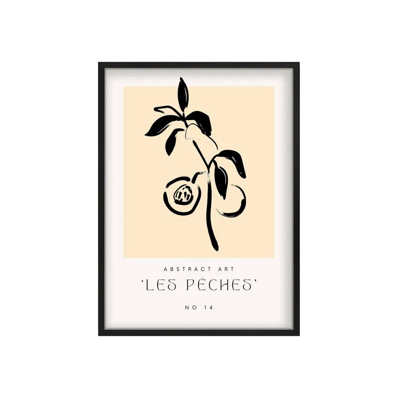 Stonefruit Canvas Wall Painting With Black Frame media 3