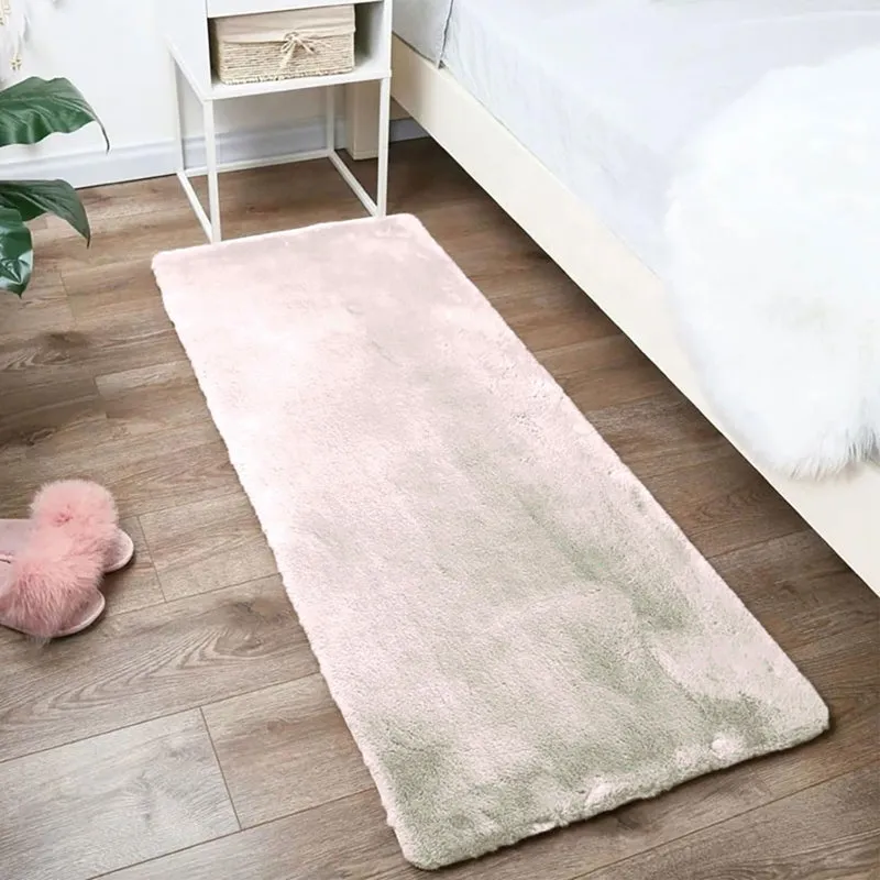 Ruffle Luxe Runner Rug - Nude media 1