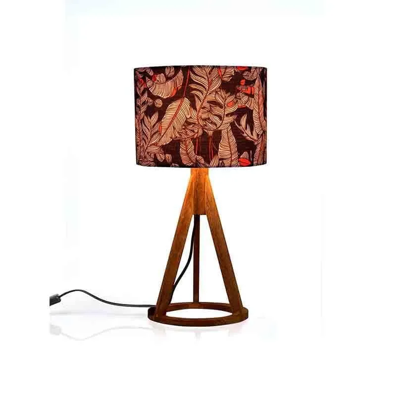 Tropical Trance Wooden Table Lamp - Multicolor media 5