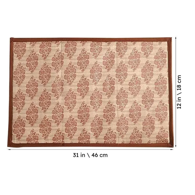 Swayam Beige Indie Printed Placemats - Set Of Two media 4