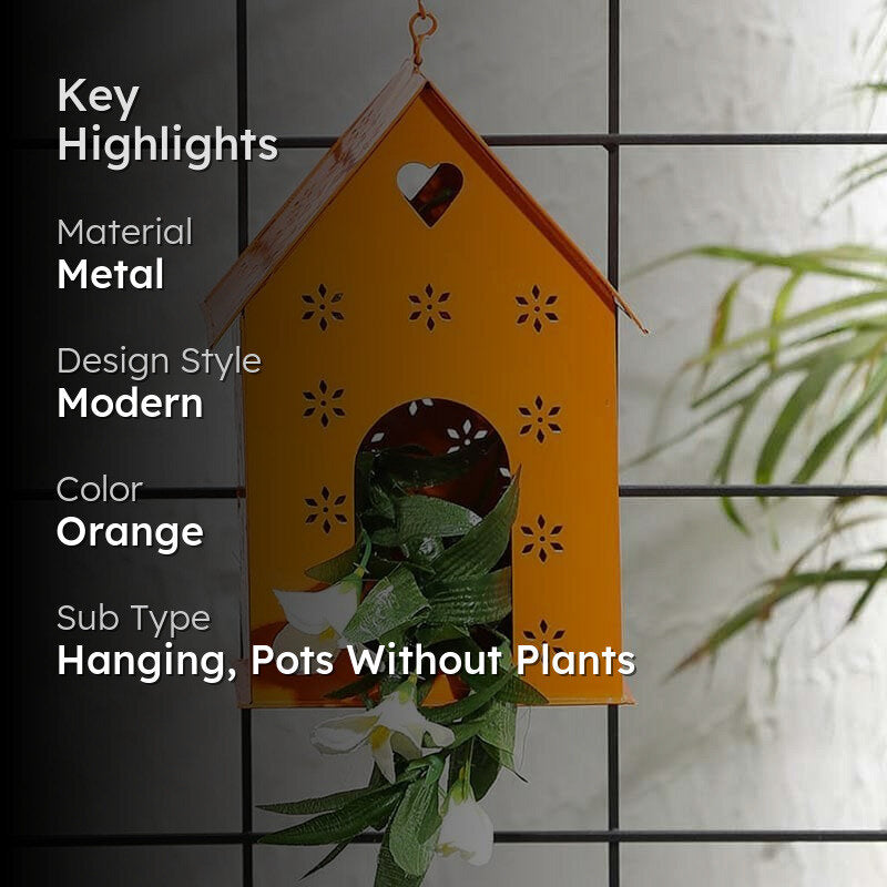 Hello Birds Green Birdhouse- Orange media 2