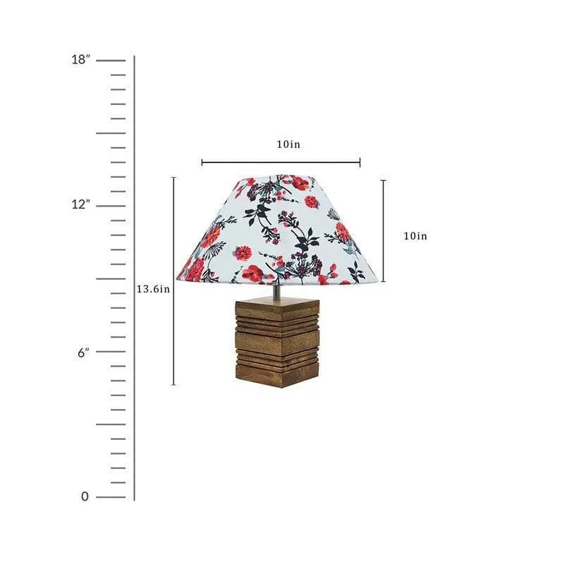 Blossom Cube Fabric Table Lamp - Multicolor media 6