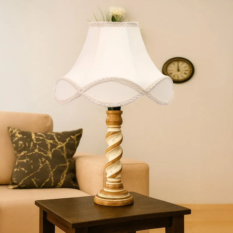 Modera Zyro Wooden Table Lamp - White media 4