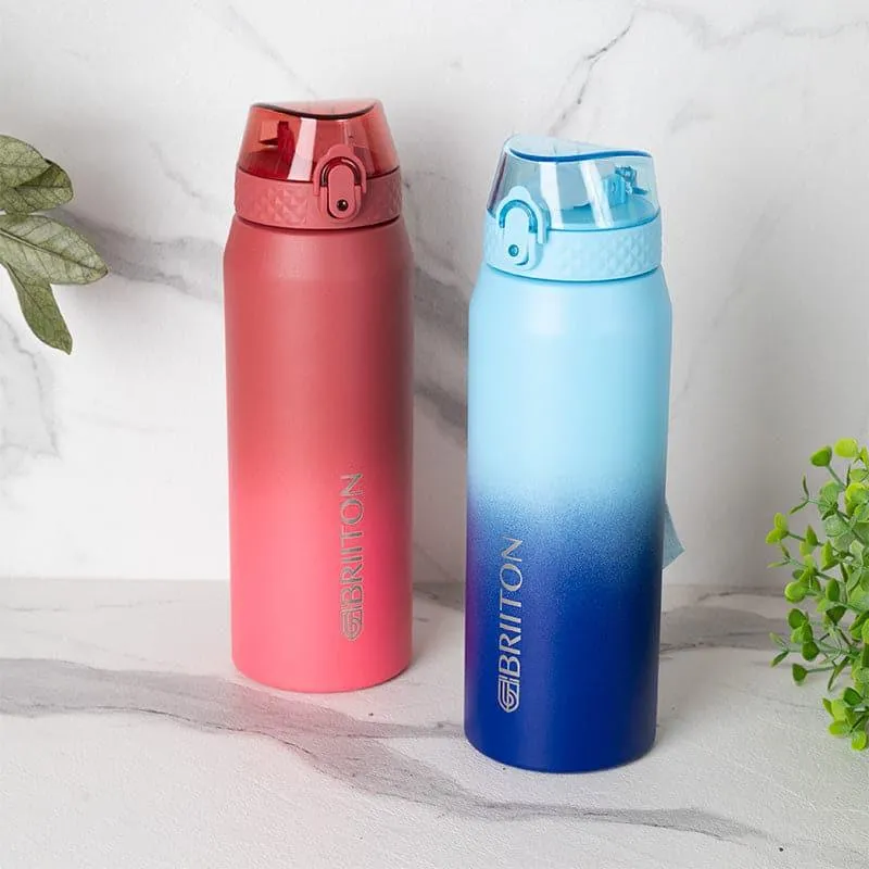Quench Calm Hot & Cold Thermos Water Bottle (Red & Blue, 750 mL Each) - Set Of Two media 1