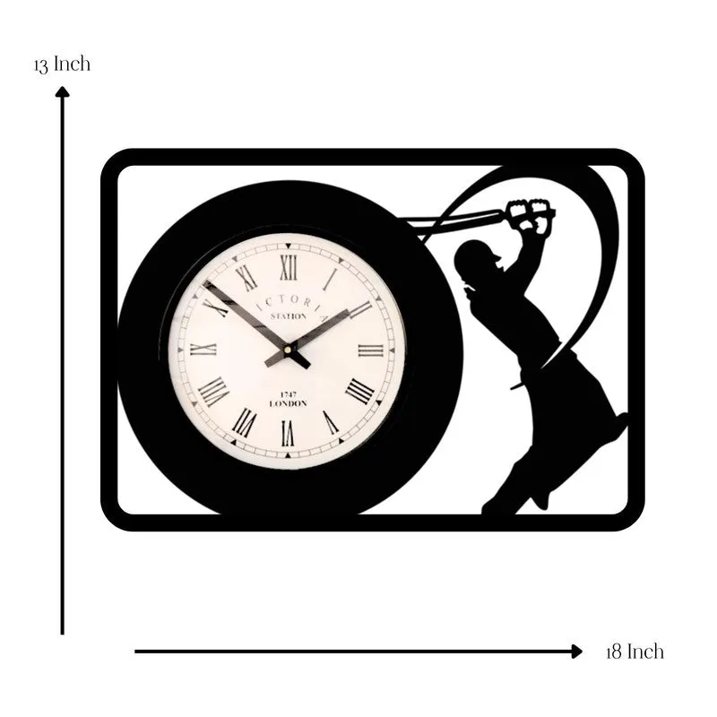 Cricknova Steel Analog Wall Clock - Black media 7