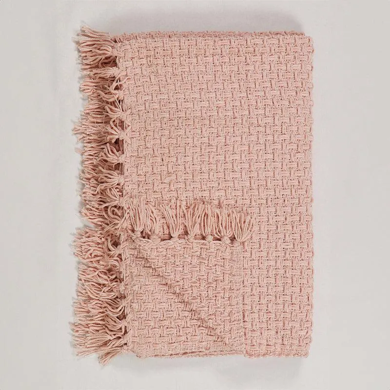 Cozy Loom Throw - Pink media 3