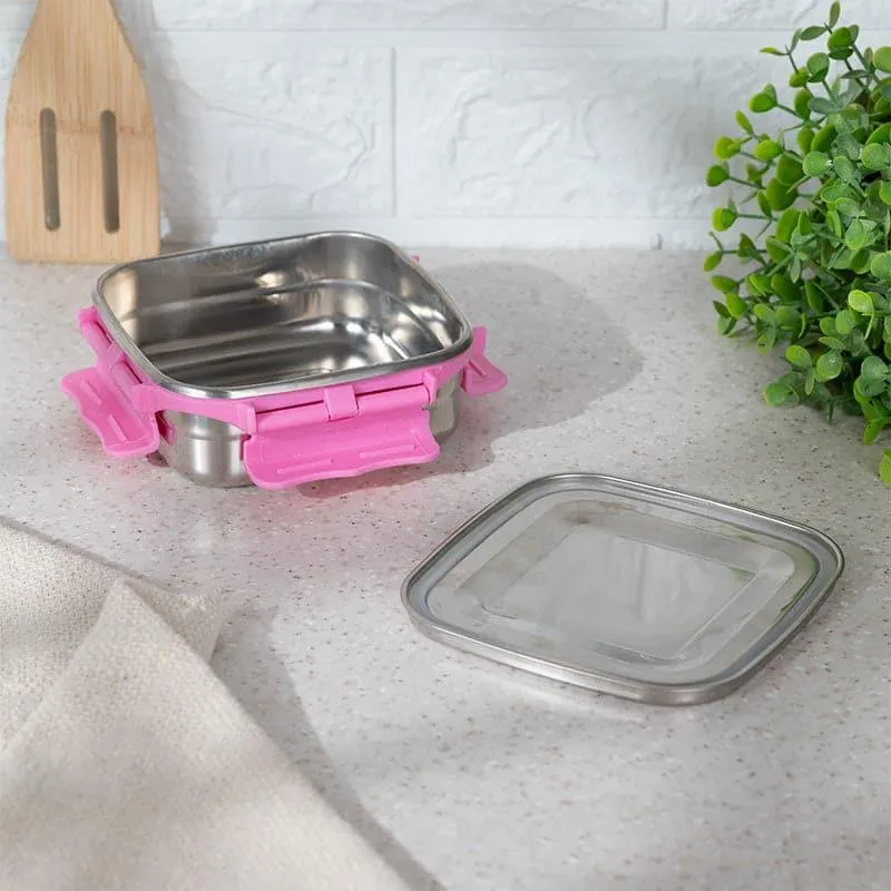 Hotserve Stainless Steel Lunch Box (Pink) - 400 mL media 3