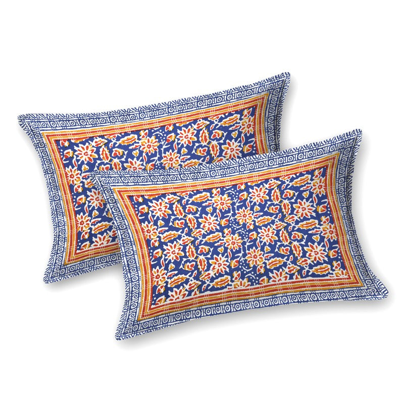 PlushRest Cotton Bedsheet (Blue) - 144 TC media 3