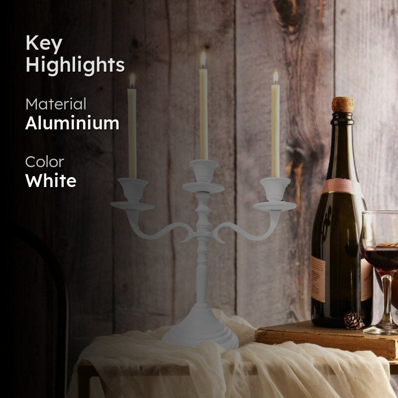 Emisa Candle Holder - White media 2