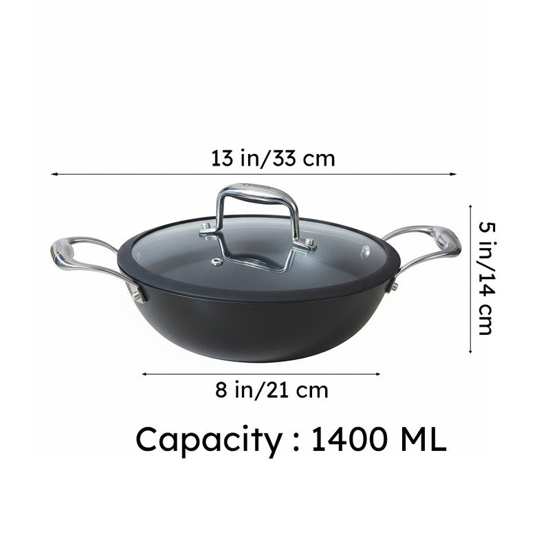 Vinod Sizzle King Kadhai With Lid - 1400 mL media 12