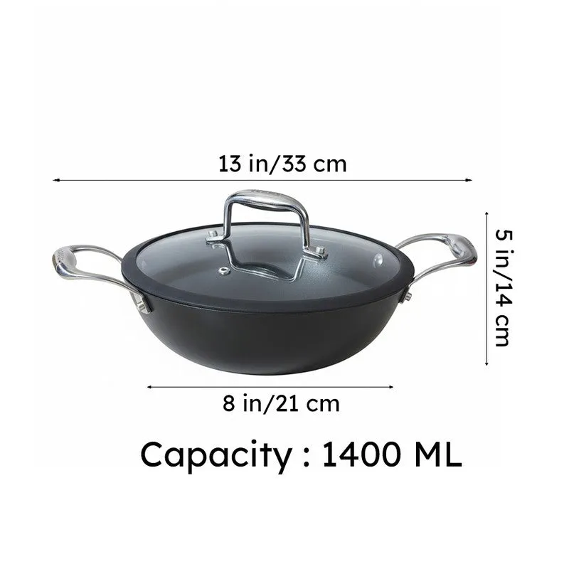 Vinod Sizzle King Kadhai With Lid - 1400 mL media 12