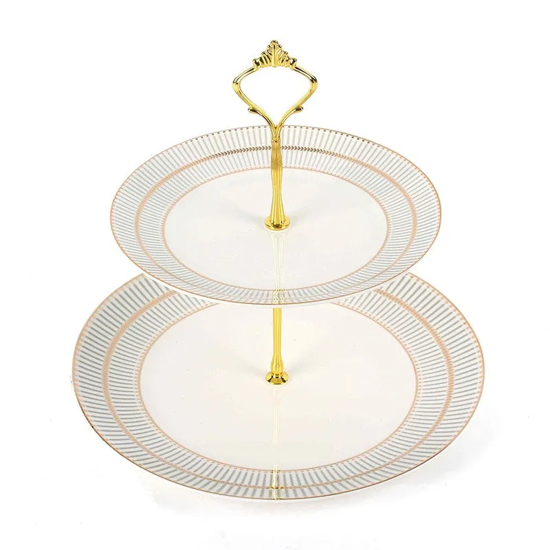 Heritage Charm Cake Stand - White,Grey media 5