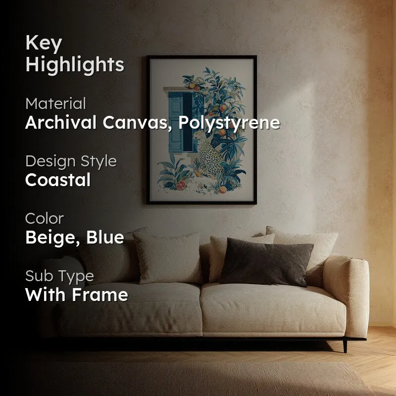 Elegant Wild Canvas Wall Painting - Black Frame media 2