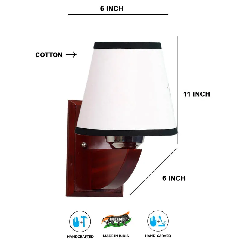 Deco Conical Wooden Wall Lamp media 7