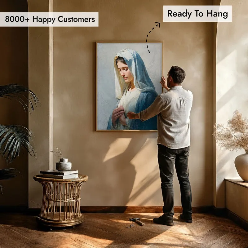 Grace in Devotion II Archival Paper Wall Painting With Brown Frame media 5