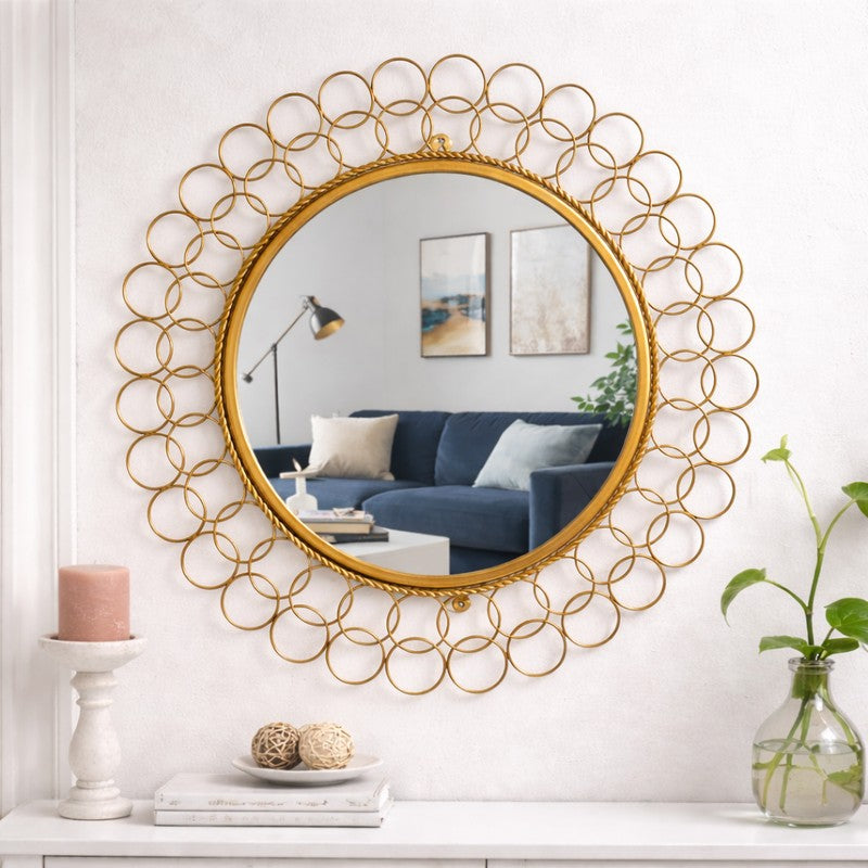 Noor Round Radiance Wall Mirror