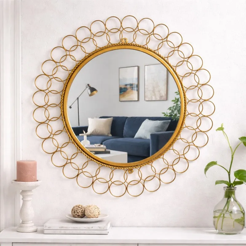 Noor Round Radiance Wall Mirror media 1