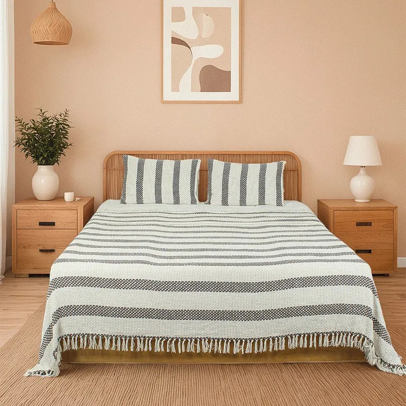 Zeyna Ease Cotton Bedcovers - Grey - 3