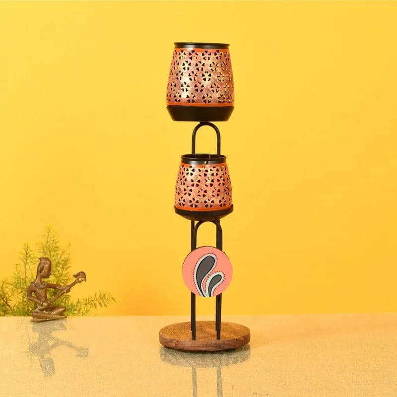 Moroccan Salma Tealight Holder - Set Of Two media 1