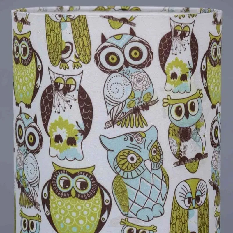 The Wise Owl Fabric Table Lamp - Multicolor media 5
