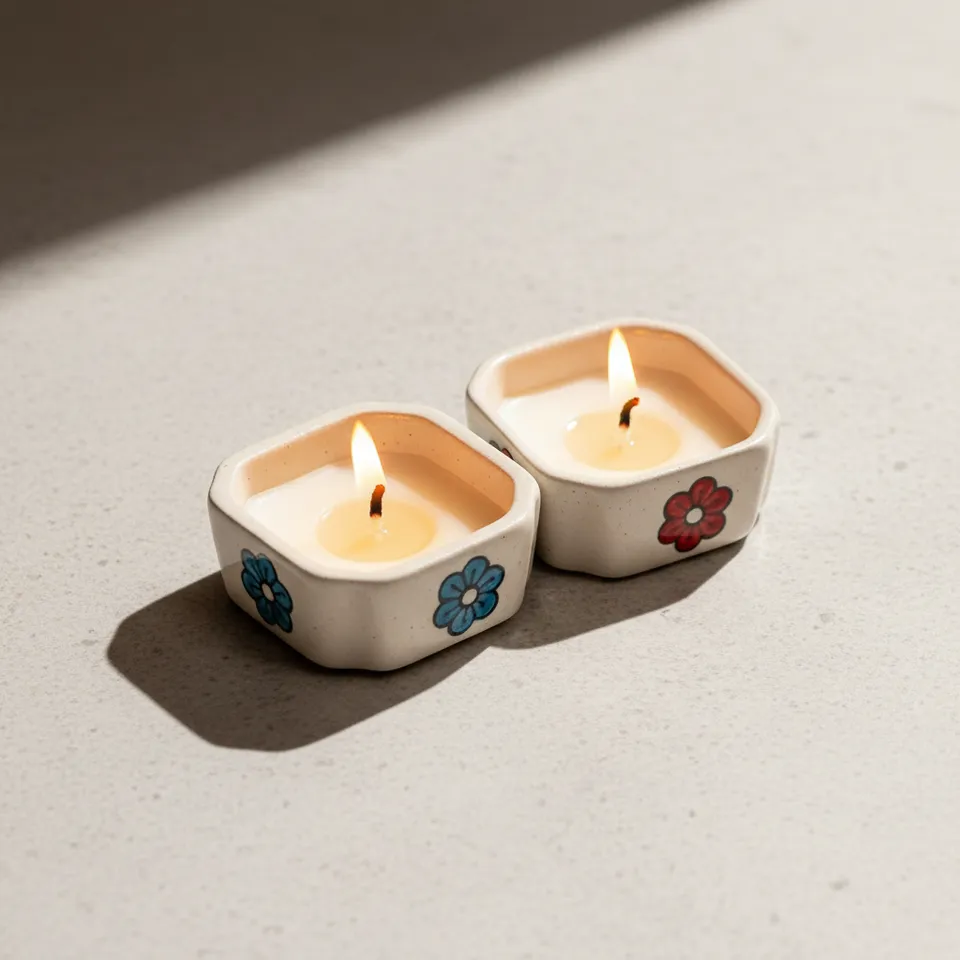 Flower Rich Active Breeze Scented Candle - Set Of Two media 1