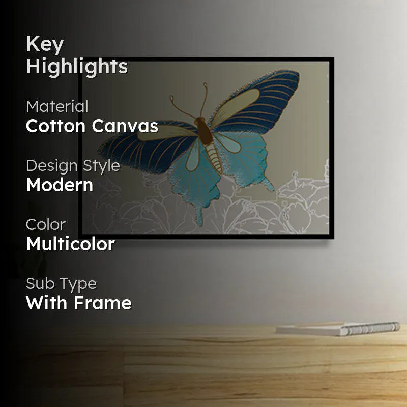 Butterfly's Whimsy Wall Art with Black Frame media 2