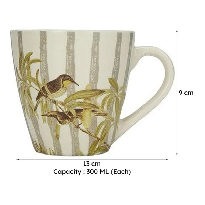 Elaris Porcelain Tea Cup (300 mL Each) - Set Of Two media 9