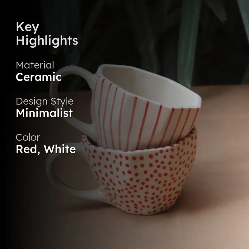 Heira Ceramic Tea Cup (200 mL Each) - Set of Two media 2