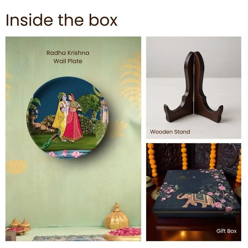 Radha (Krishna Decorative Plate) - Two Piece Set media 5