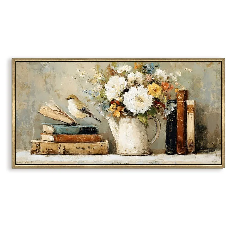 Vintage Murmur Canvas Wall Painting With Frame media 3