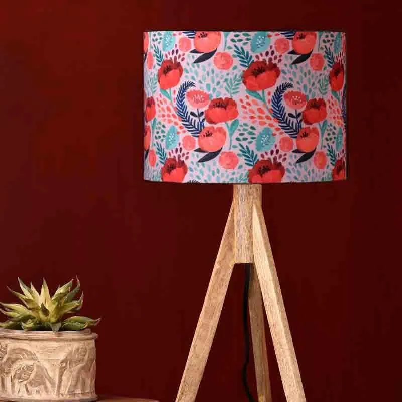 Rosey Dosey Wooden Table Lamp - Multicolor media 3