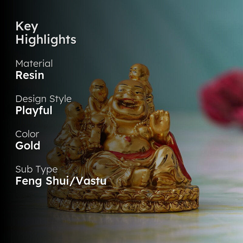Laughing Buddha Play Showpiece media 2