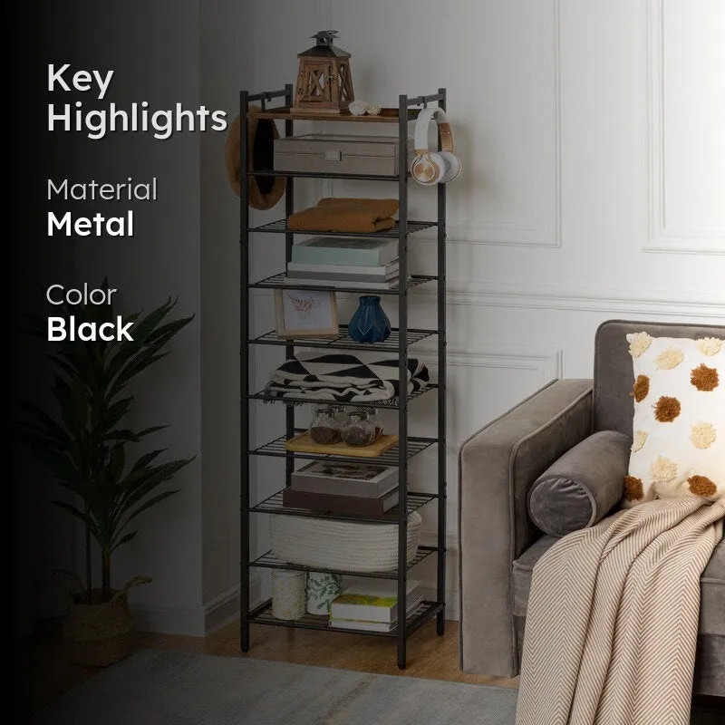 Efficient Metal Shoe Rack - Black media 2