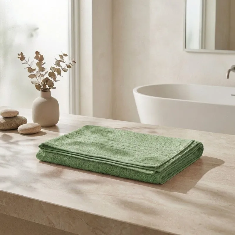 Monte Carlo Clean Wrap Pure Cotton Bath Towel - Light Green media 1