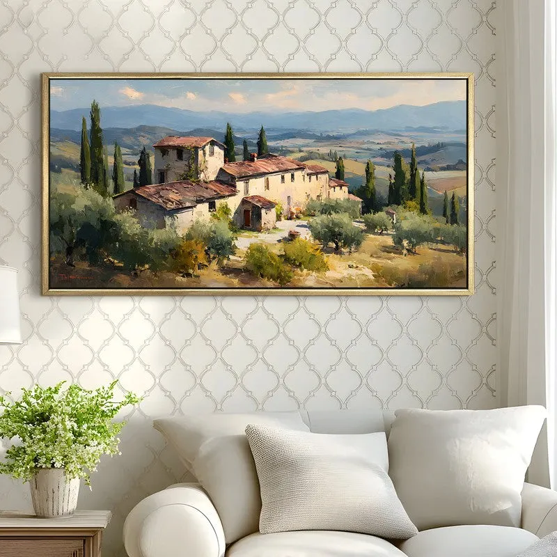 Pastoral Ease Canvas Wall Painting With Frame media 4